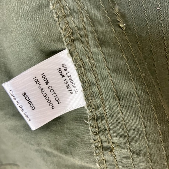 Army Green Cotton Jacket: Love Tree - Picture 6 of 7